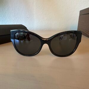 Authentic Burberry black cat eye sunglasses